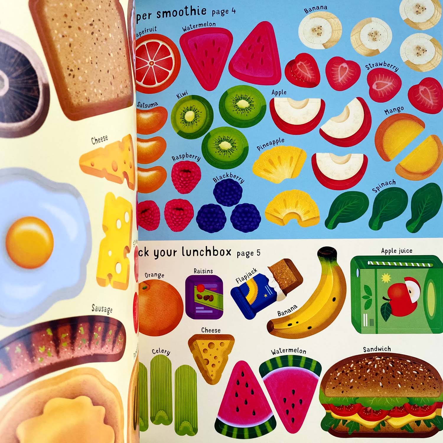 Книга First Sticker Book Mealtime