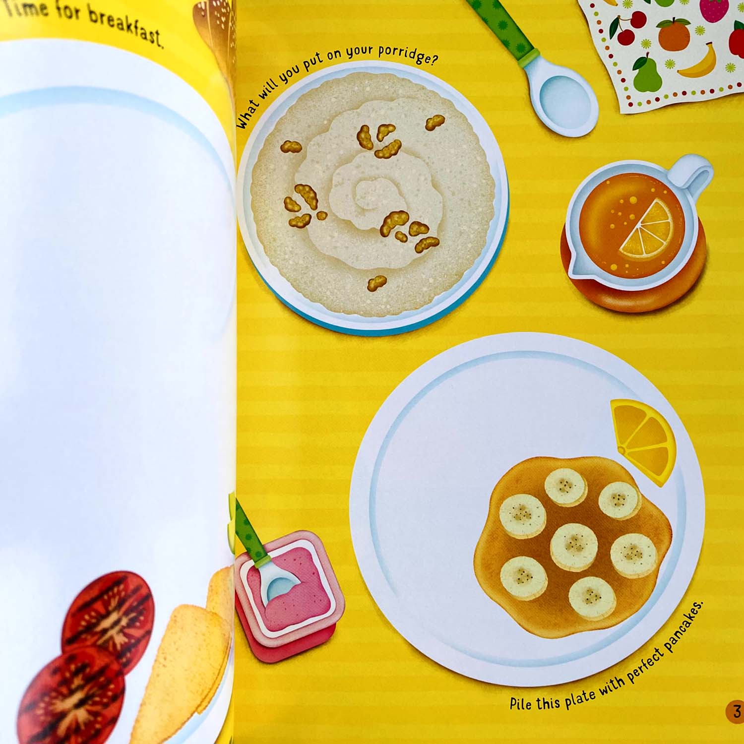 Книга First Sticker Book Mealtime
