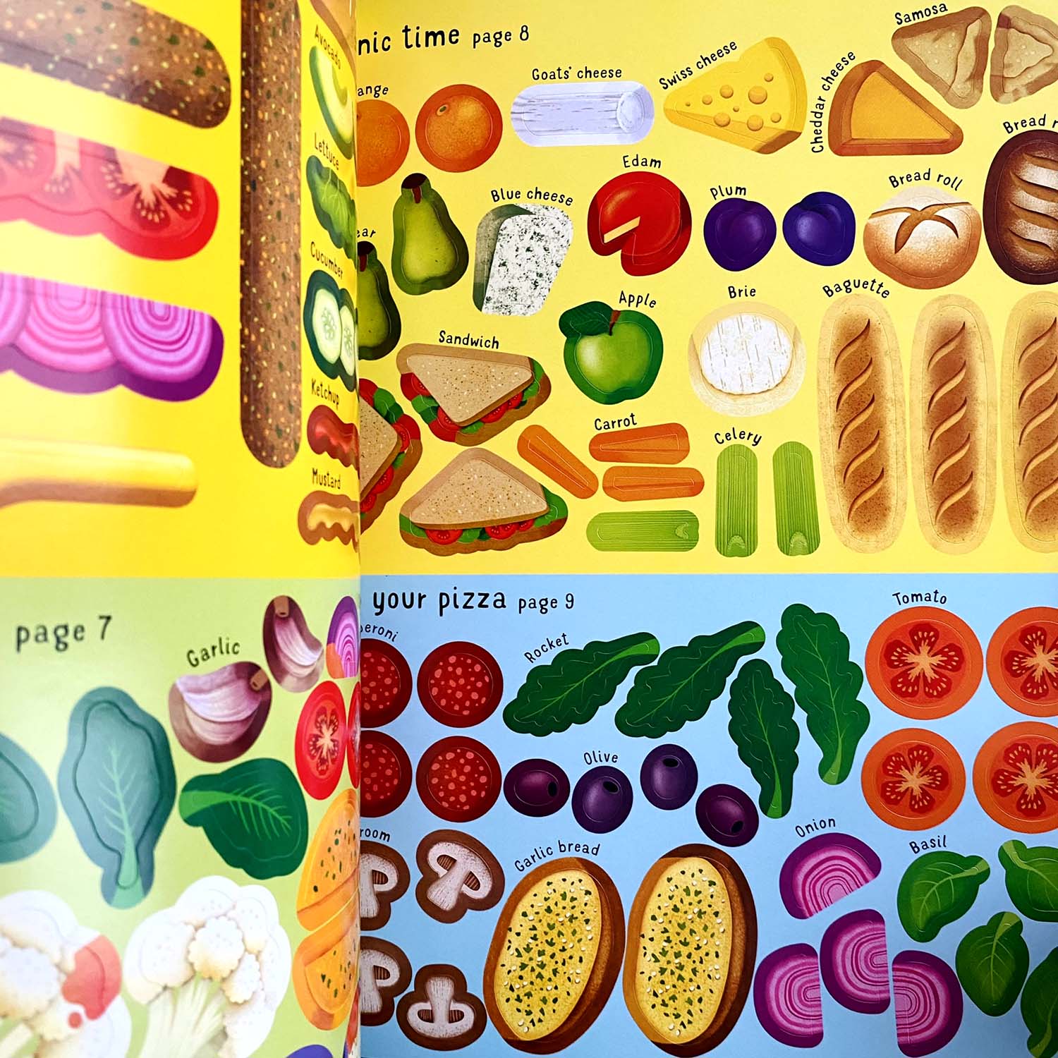 Книга First Sticker Book Mealtime